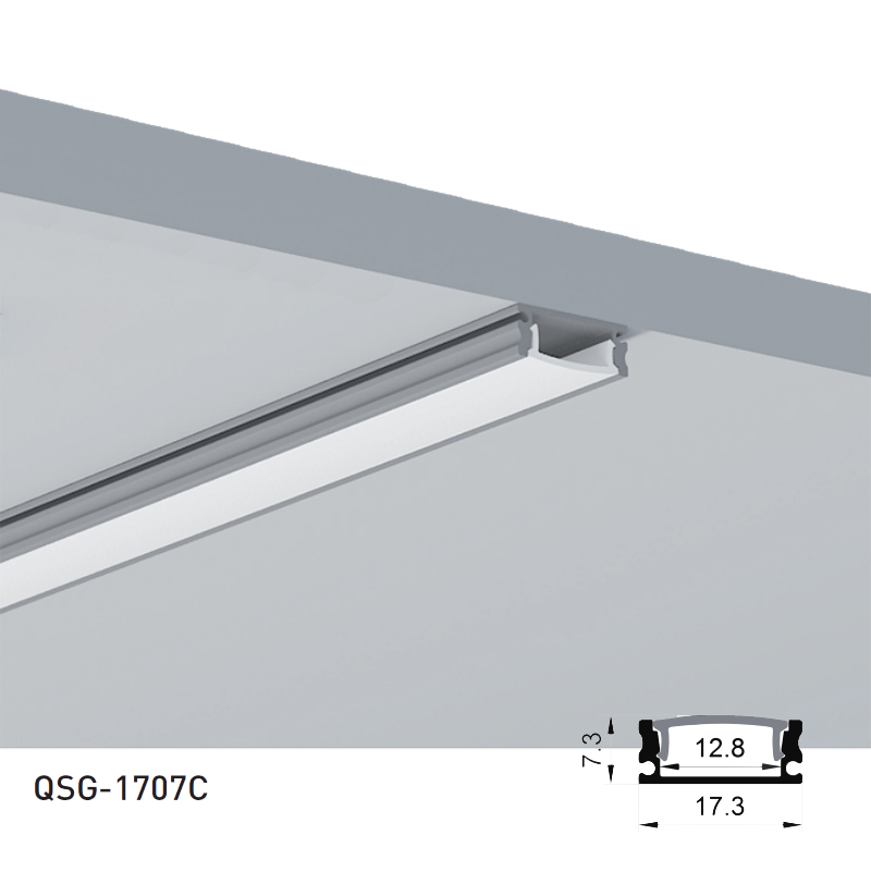 Aluminum Profile LED Diffuser Channel For 12mm 5050 LED Strips